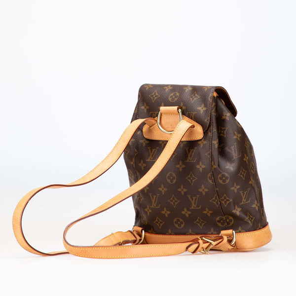 ルイ ヴィトン モノグラム モンスリMM リュック バックパック M51136 ブラウン PVC レザー レディース LOUIS VUITTON 【中古】