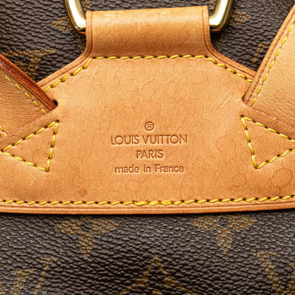 ルイ ヴィトン モノグラム モンスリMM リュック バックパック M51136 ブラウン PVC レザー レディース LOUIS VUITTON 【中古】