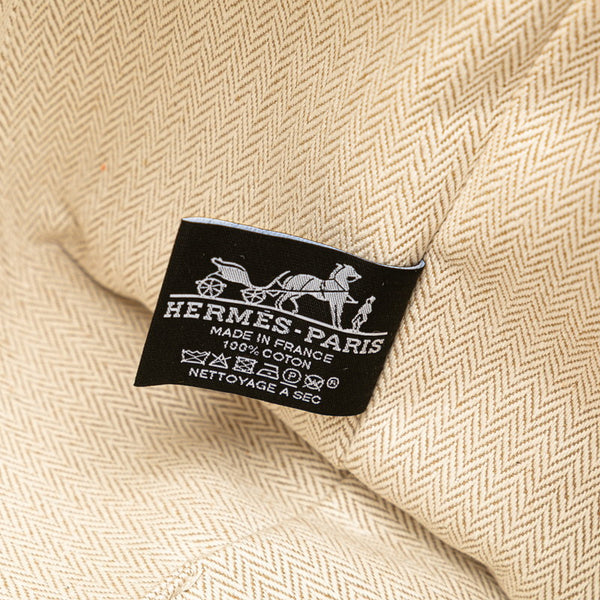 エルメス ブリッドアブラックGM ハンドバッグ オレンジ レッド トワルアッシュ レディース HERMES 【中古】