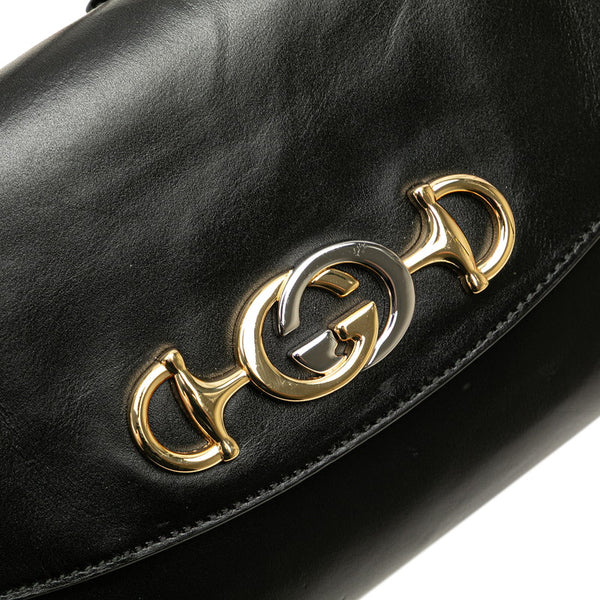 グッチ ズゥミ ハンドバッグ ショルダーバッグ 2WAY 572375 ブラック レザー レディース GUCCI 【中古】