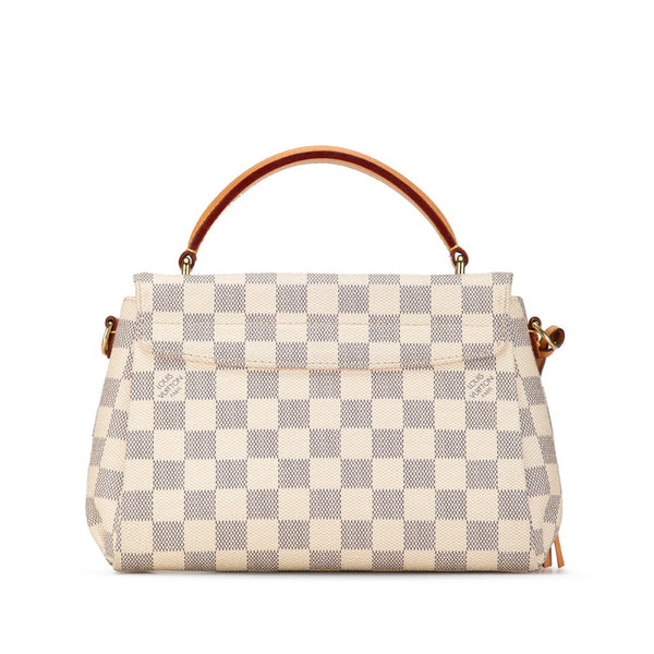 ルイ ヴィトン ダミエ クロワゼット ハンドバッグ ショルダーバッグ 2WAY N41581 ホワイト PVC レザー レディース LOUIS VUITTON 【中古】