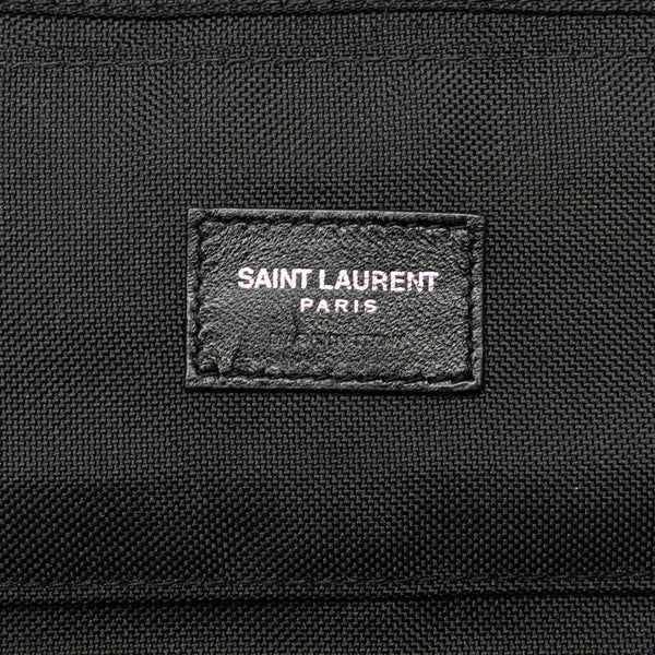 サンローラン ラジオ 総柄 三つ折り財布 586279 ピンク ブラック ナイロン レディース SAINT LAURENT 【中古】