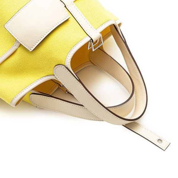 エルメス ピコタンロック カーゴ PM ハンドバッグ ジョーヌシトロン ナタ スイフト トワルゴエラン レディース HERMES 【中古】