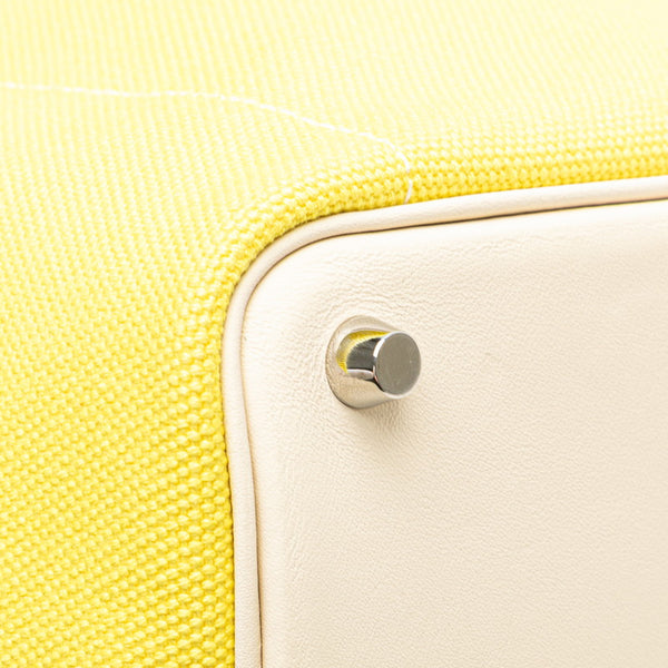 エルメス ピコタンロック カーゴ PM ハンドバッグ ジョーヌシトロン ナタ スイフト トワルゴエラン レディース HERMES 【中古】