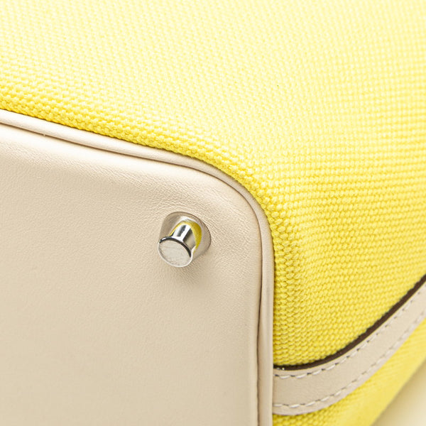 エルメス ピコタンロック カーゴ PM ハンドバッグ ジョーヌシトロン ナタ スイフト トワルゴエラン レディース HERMES 【中古】