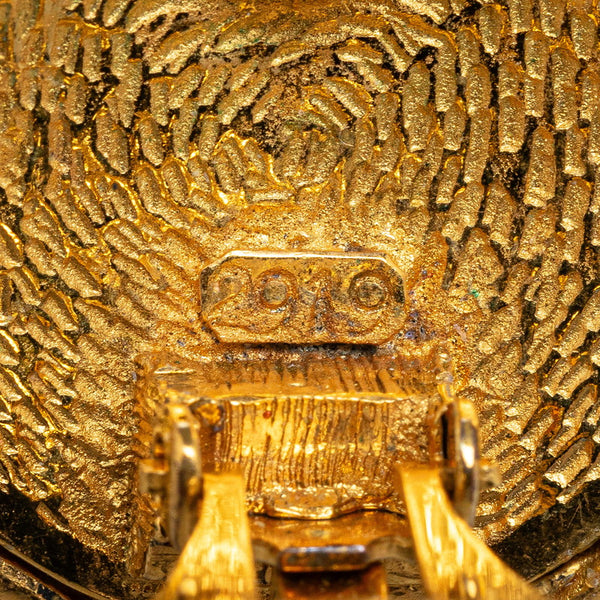 シャネル ヴィンテージ ココマーク ラウンド イヤリング ゴールド メッキ レディース CHANEL 【中古】