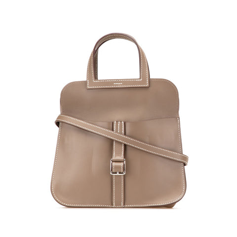 エルメス アルザンミニ ハンドバッグ ショルダーバッグ 2WAY エトゥープ ヴォースイフト レディース HERMES 【中古】