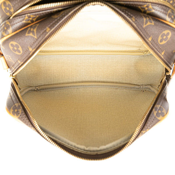 ルイ ヴィトン モノグラム リポーターPM 斜め掛け ショルダーバッグ  M45254 ブラウン PVC レザー レディース LOUIS VUITTON 【中古】