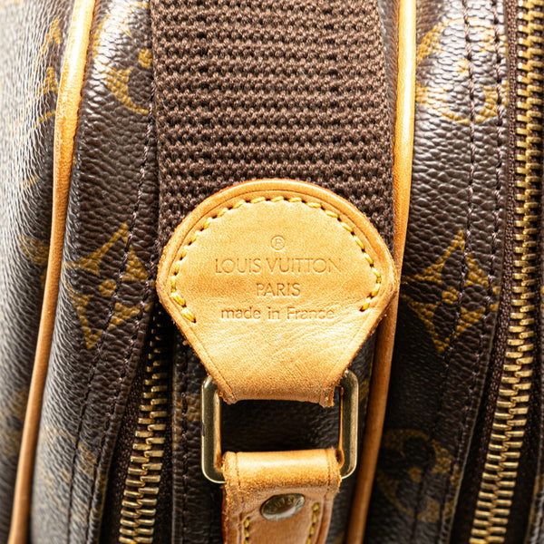 ルイ ヴィトン モノグラム リポーターPM 斜め掛け ショルダーバッグ  M45254 ブラウン PVC レザー レディース LOUIS VUITTON 【中古】