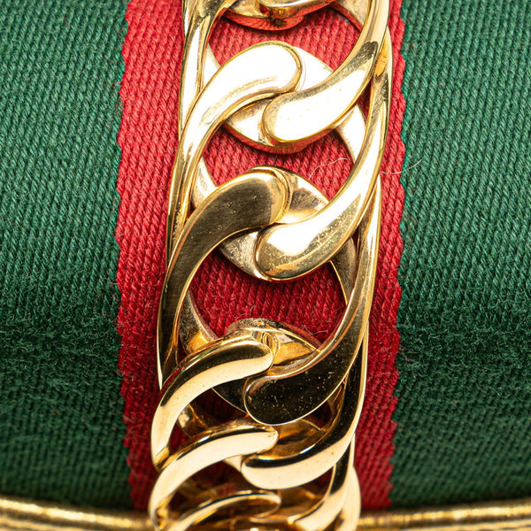 グッチ シルヴィ シェリーライン ミニ ハンドバッグ ショルダーバッグ 2WAY 470270 ブラック レザー レディース GUCCI 【中古】