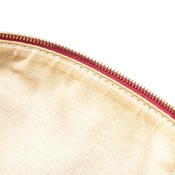 グッチ GGキャンバス ボストンバッグ 247205 ベージュ パープル キャンバス レザー レディース GUCCI 【中古】