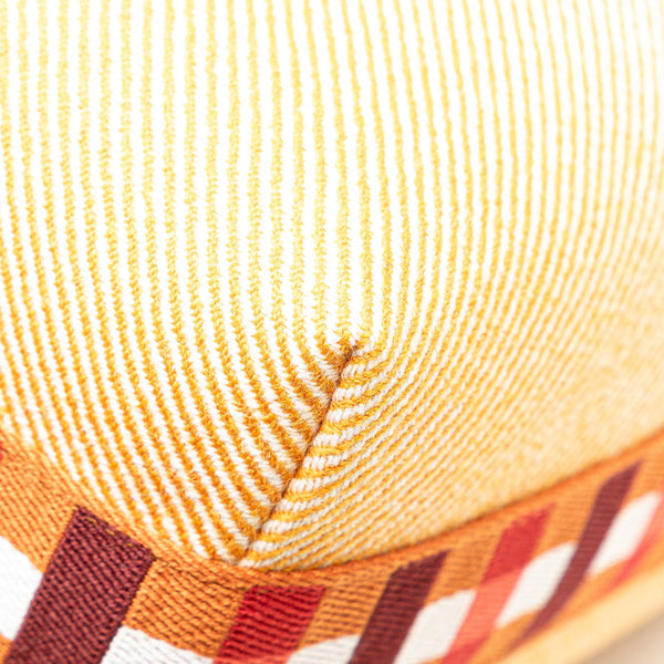 エルメス ブリッドアブラックPM ハンドバッグ オレンジ ブラウン キャンバス レディース HERMES 【中古】