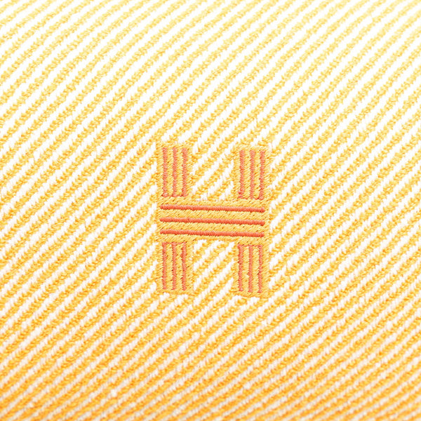 エルメス ブリッドアブラックPM ハンドバッグ オレンジ ブラウン キャンバス レディース HERMES 【中古】