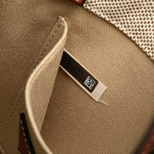 クロエ ウッディ スモール ハンドバッグ ショルダーバッグ 2WAY ベージュ ブラウン キャンバス レザー レディース Chloe 【中古】