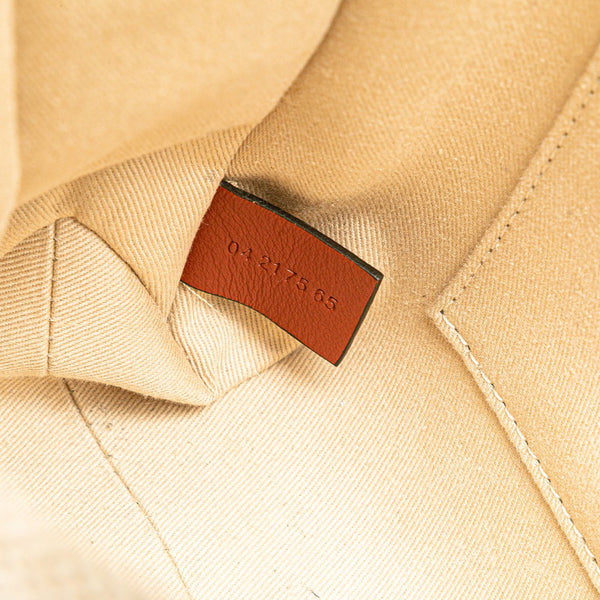 クロエ ウッディ スモール ハンドバッグ ショルダーバッグ 2WAY ベージュ ブラウン キャンバス レザー レディース Chloe 【中古】