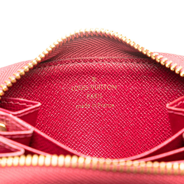 ルイ ヴィトン モノグラム ミュティカルト カードケース M61299 フューシャ レッド PVC レザー レディース LOUIS VUITTON 【中古】
