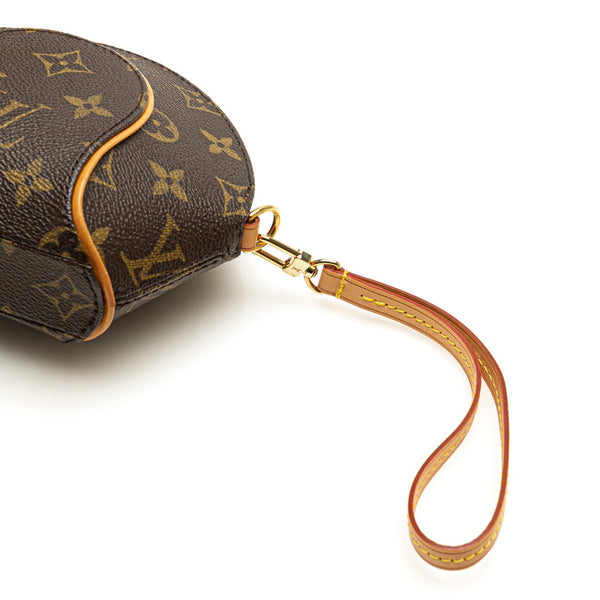 ルイ ヴィトン モノグラム ミニ エリプス ポーチ M51129 ブラウン PVC レザー レディース LOUIS VUITTON 【中古】