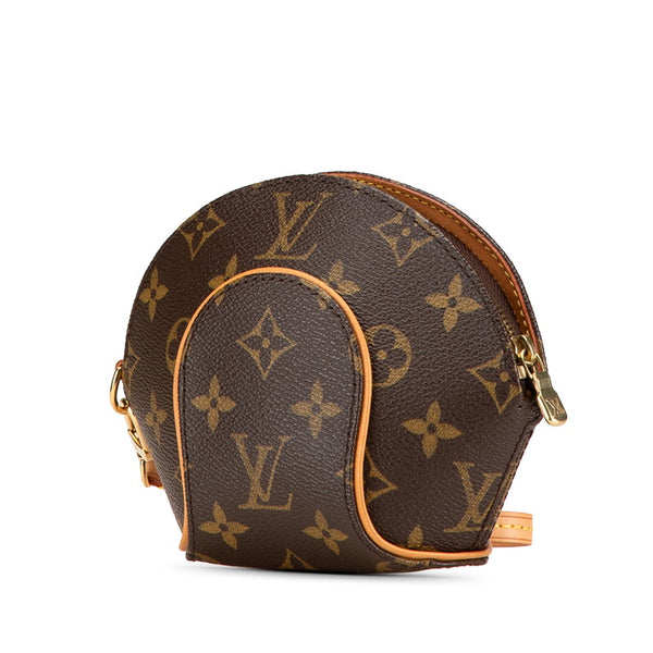 ルイ ヴィトン モノグラム ミニ エリプス ポーチ M51129 ブラウン PVC レザー レディース LOUIS VUITTON 【中古】