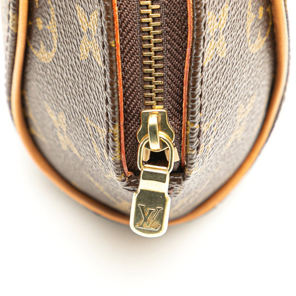 ルイ ヴィトン モノグラム ミニ エリプス ポーチ M51129 ブラウン PVC レザー レディース LOUIS VUITTON 【中古】