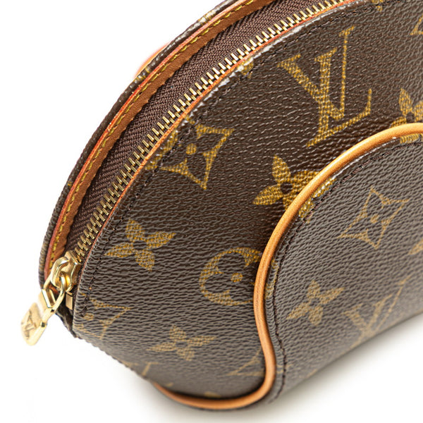 ルイ ヴィトン モノグラム ミニ エリプス ポーチ M51129 ブラウン PVC レザー レディース LOUIS VUITTON 【中古】