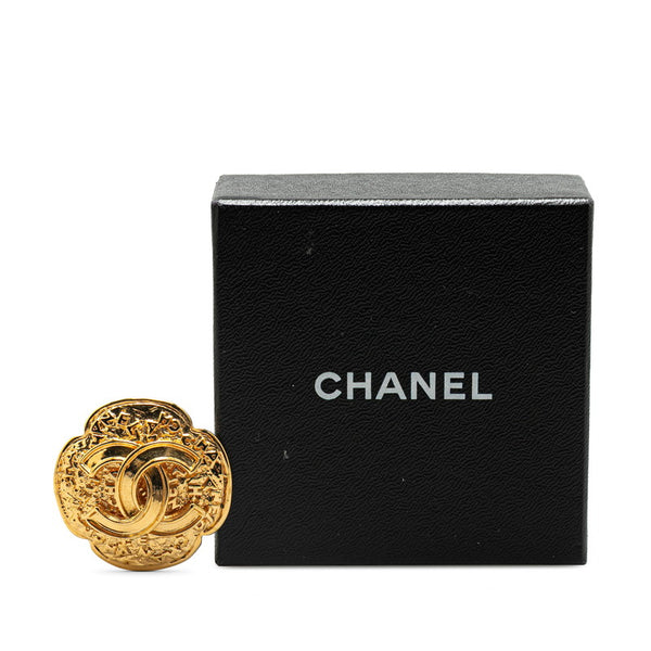 シャネル ヴィンテージ ココマーク ブローチ ゴールド メッキ レディース CHANEL 【中古】