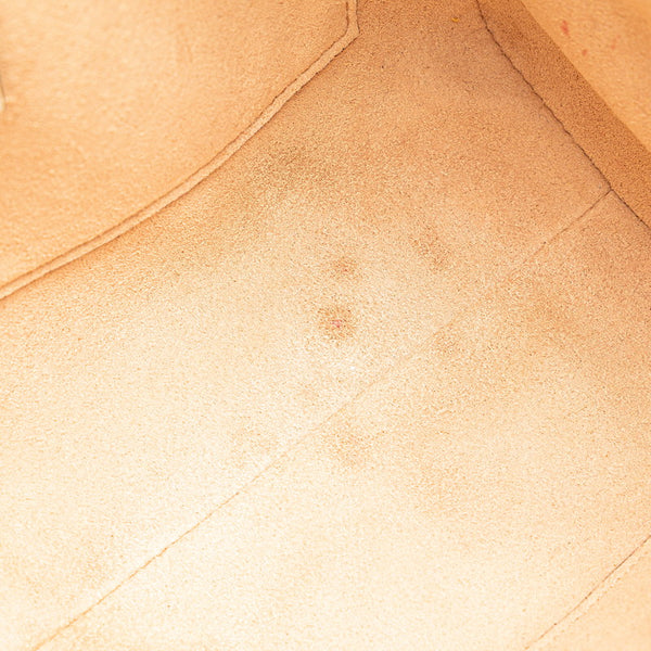 グッチ GGスプリーム パドロック チェーン ショルダーバッグ 498156 ベージュ ホワイト レザー PVC レディース GUCCI 【中古】