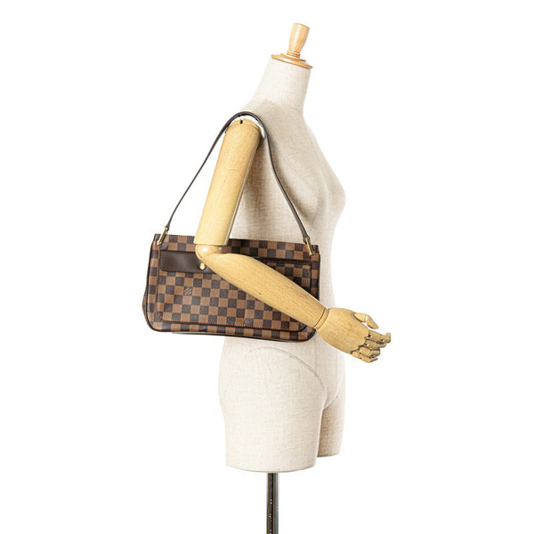 ルイ ヴィトン ダミエ オーバーニュ ショルダーバッグ N51129 ブラウン PVC レザー レディース LOUIS VUITTON 【中古】