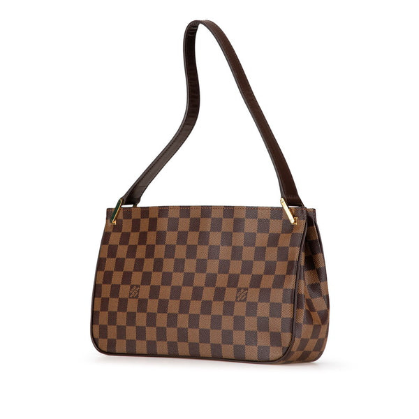 ルイ ヴィトン ダミエ オーバーニュ ショルダーバッグ N51129 ブラウン PVC レザー レディース LOUIS VUITTON 【中古】