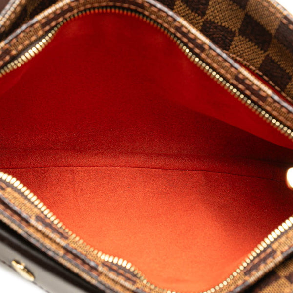 ルイ ヴィトン ダミエ オーバーニュ ショルダーバッグ N51129 ブラウン PVC レザー レディース LOUIS VUITTON 【中古】