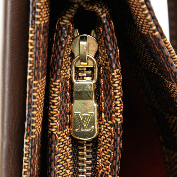 ルイ ヴィトン ダミエ オーバーニュ ショルダーバッグ N51129 ブラウン PVC レザー レディース LOUIS VUITTON 【中古】