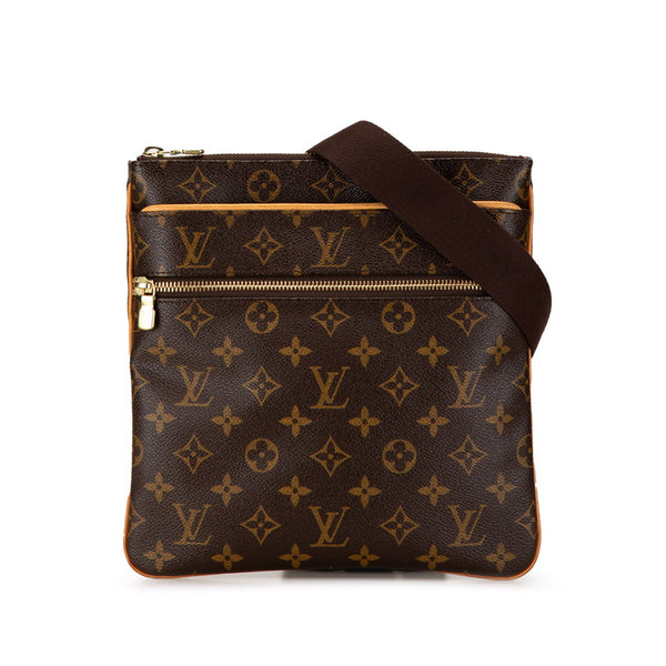 ルイ ヴィトン モノグラム ポシェット ヴァルミー ショルダーバッグ M40524 ブラウン PVC レザー レディース LOUIS VUITTON 【中古】