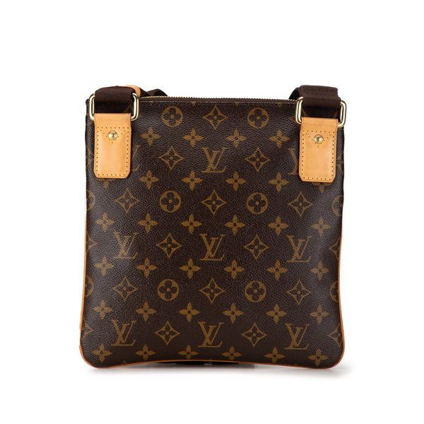 ルイ ヴィトン モノグラム ポシェット ヴァルミー ショルダーバッグ M40524 ブラウン PVC レザー レディース LOUIS VUITTON 【中古】