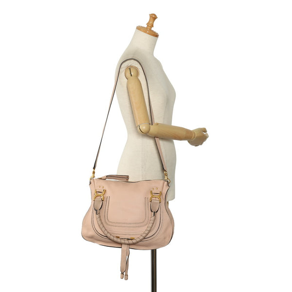 クロエ マーシー トートバッグ ショルダーバッグ 2WAY ピンク レザー レディース Chloe 【中古】