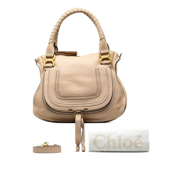 クロエ マーシー トートバッグ ショルダーバッグ 2WAY ピンク レザー レディース Chloe 【中古】