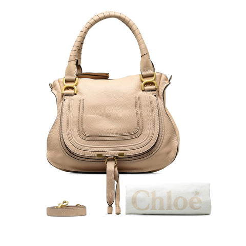 クロエ マーシー トートバッグ ショルダーバッグ 2WAY ピンク レザー レディース Chloe 【中古】