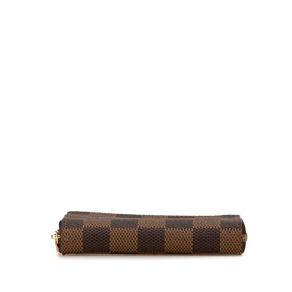 ルイ ヴィトン ダミエ ジッピーコインパース コインケース N63070 ブラウン PVC レザー レディース LOUIS VUITTON 【中古】