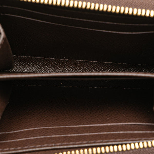 ルイ ヴィトン ダミエ ジッピーコインパース コインケース N63070 ブラウン PVC レザー レディース LOUIS VUITTON 【中古】