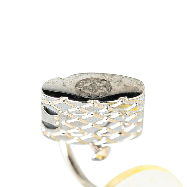 シャネル ココマーク カンボン ピアス シルバー メタル レディース CHANEL 【中古】