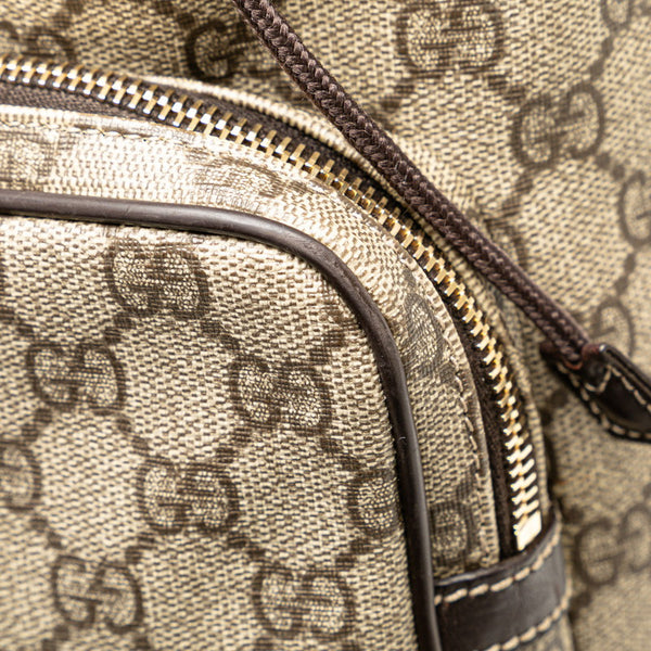 グッチ GGスプリーム リュック バックパック 246103 ベージュ ブラウン PVC レザー レディース GUCCI 【中古】