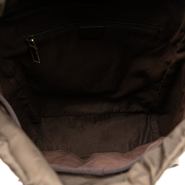 グッチ GGスプリーム リュック バックパック 246103 ベージュ ブラウン PVC レザー レディース GUCCI 【中古】