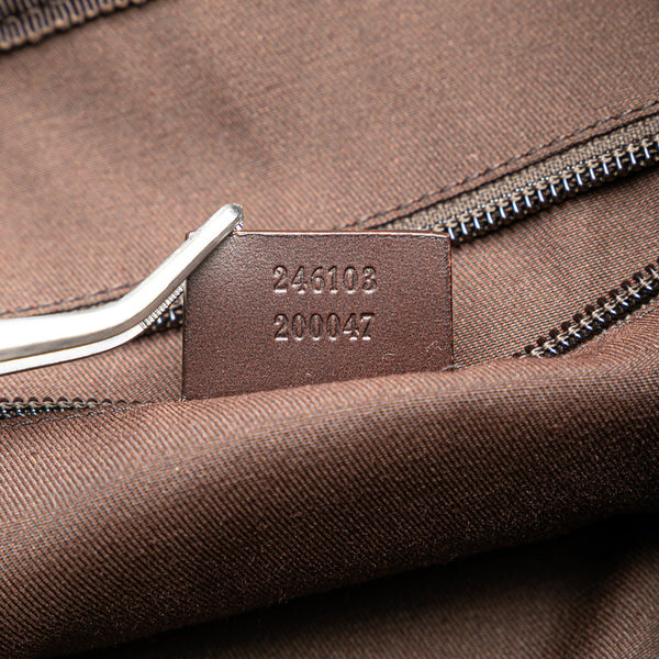 グッチ GGスプリーム リュック バックパック 246103 ベージュ ブラウン PVC レザー レディース GUCCI 【中古】