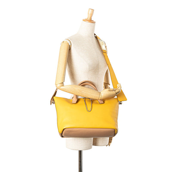 クロエ ベイリー ハンドバッグ ショルダーバッグ 2WAY ベージュ イエロー レザー レディース Chloe 【中古】