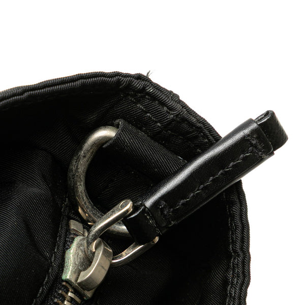 プラダ 三角ロゴプレート ハンドバッグ ショルダーバッグ 2WAY BN1066 ブラック ナイロン レザー レディース PRADA 【中古】