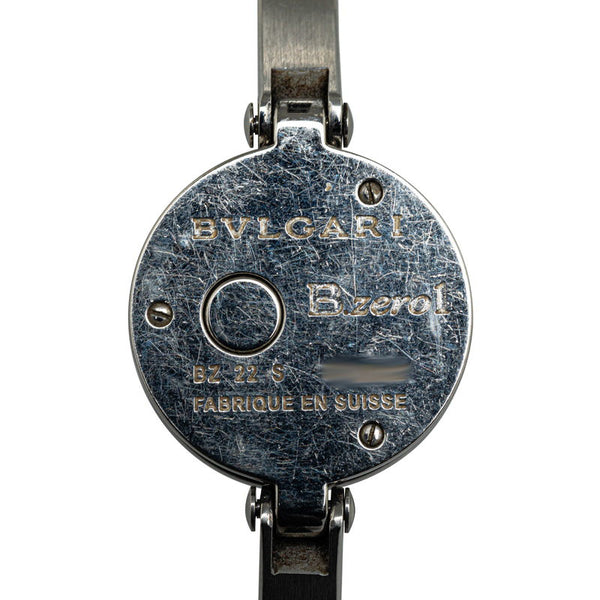 ブルガリ ビーゼロワン バングルウォッチ 腕時計 BZ22S クオーツ ブラック文字盤 ステンレススチール レディース BVLGARI 【中古】