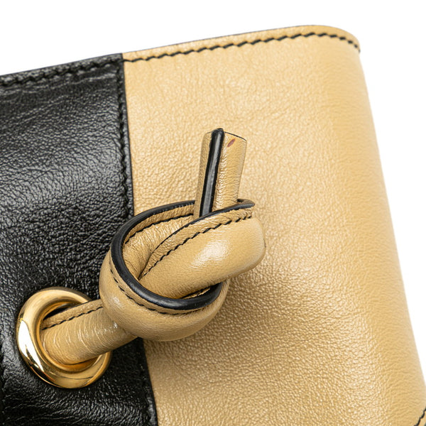 グッチ ズゥミ ホースビット バイカラー トートバッグ ショルダーバッグ 576463 ブラック グレージュ レザー レディース GUCCI 【中古】