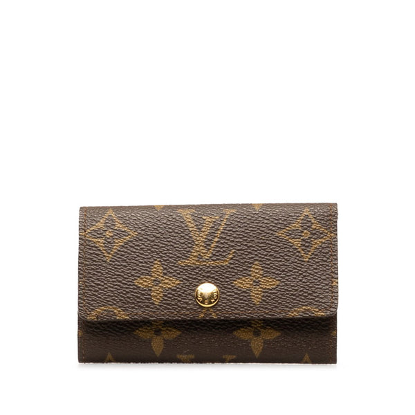 ルイ ヴィトン モノグラム ミュルティクレ6 キーケース M62630 ブラウン PVC レザー レディース LOUIS VUITTON 【中古】