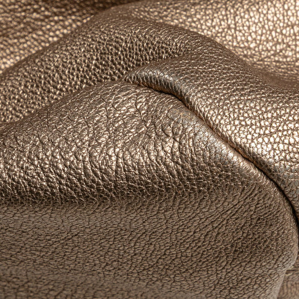 サルヴァトーレフェラガモ ヴァラリボン トートバッグ ゴールド レザー レディース Salvatore Ferragamo 【中古】