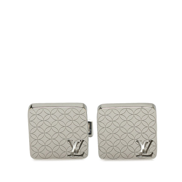ルイ ヴィトン シャンゼリゼ ブトン ドゥ マンシェット カフス M65043 シルバー メタル レディース LOUIS VUITTON 【中古】
