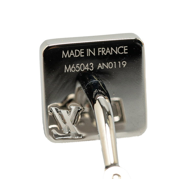 ルイ ヴィトン シャンゼリゼ ブトン ドゥ マンシェット カフス M65043 シルバー メタル レディース LOUIS VUITTON 【中古】