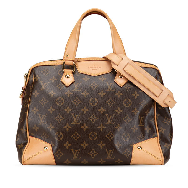 ルイ ヴィトン モノグラム レティーロGM ハンドバッグ ショルダーバッグ 2WAY M40324 ブラウン PVC レザー レディース LOUIS VUITTON 【中古】
